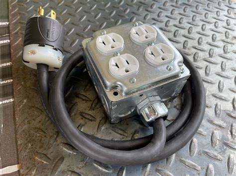 metal box on extension cord